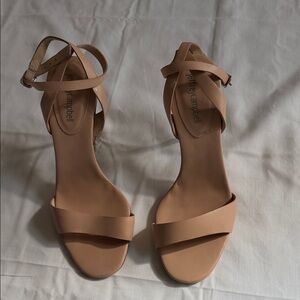 Jeffrey Campbell Nude Ankle Strappy Heels. Size 7.5